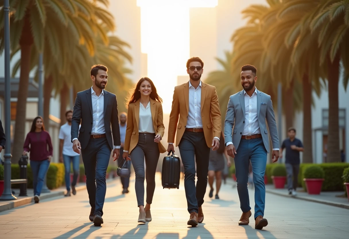Doha hospitality professionals in motion